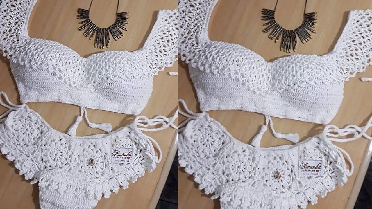 Biquíni Ciganinha + Cintura Alta ( Parte de Cima)