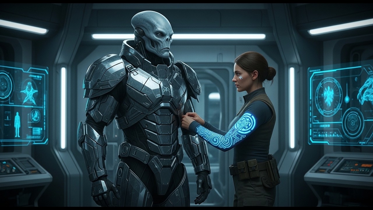 She Adjusted His Armor Plates — But the Earthborn Tattoo Changed Everything | Starborn Humans