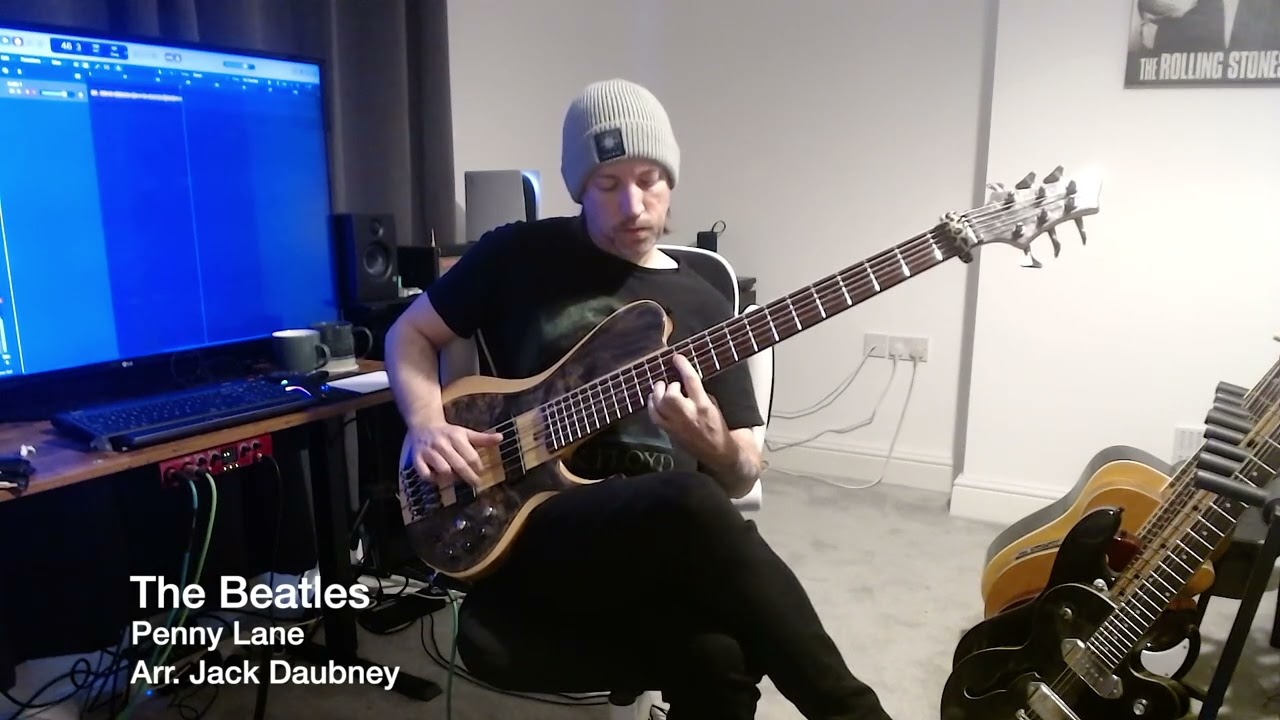The Beatles - Penny Lane Solo Bass Chord Melody 