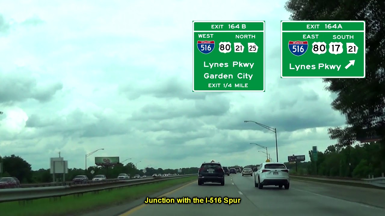 I 16 East in to Savannah GA 2019