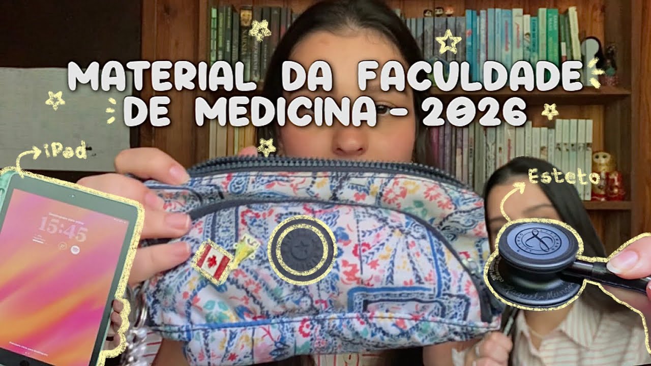 Meu material &ldquo;escolar&rdquo; da faculdade de medicina de 2026 💫🗒️🩺💗