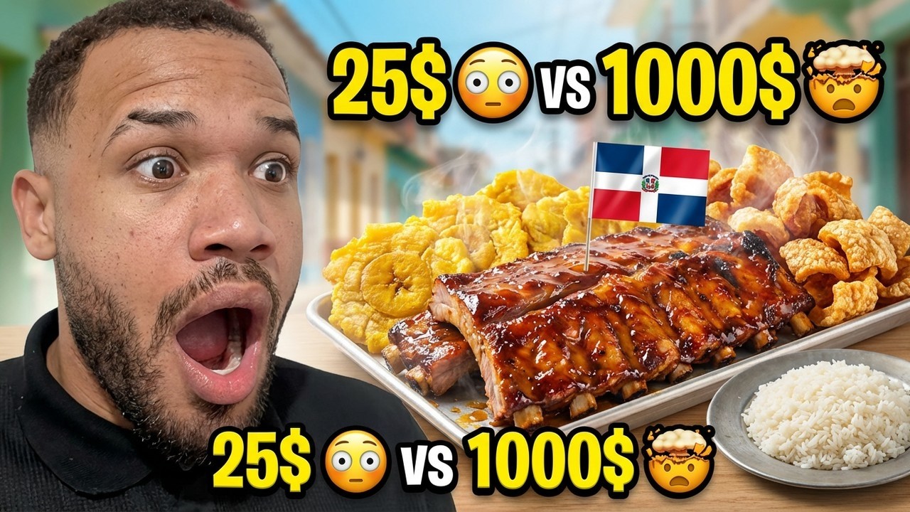 Esto comes con 25 pesos vs 1000 en Rep&uacute;blica Dominicana 🇩🇴