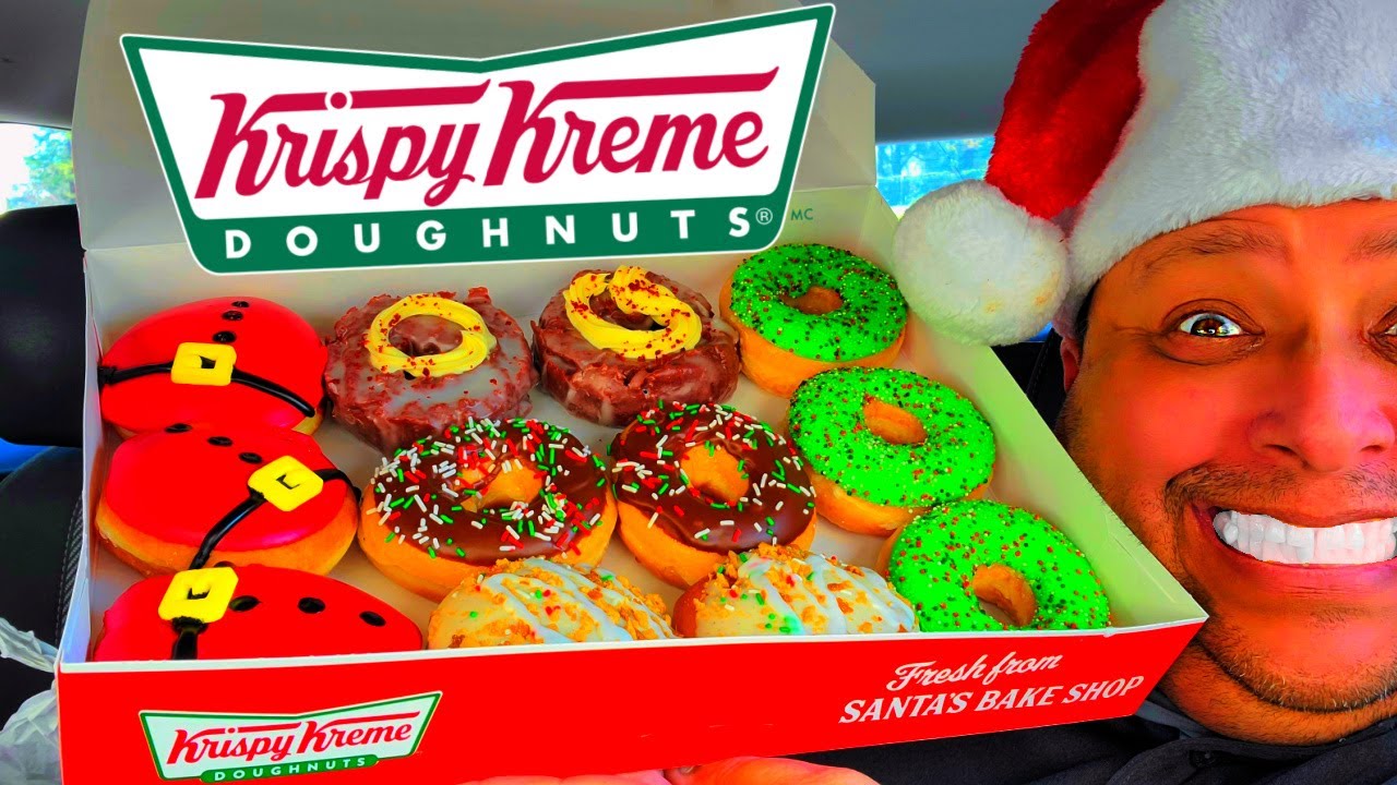 Krispy Kreme ~ Santa's Bakeshop Dozen Doughnuts Review!
