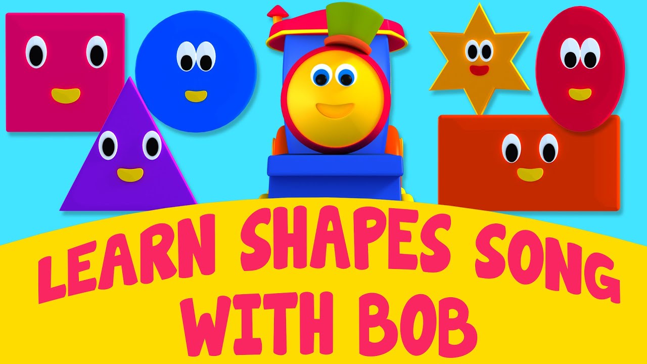 Bob The Train - Learn Shapes Song With Bob | Shapes Song | Adventure with Shapes Bob the train
