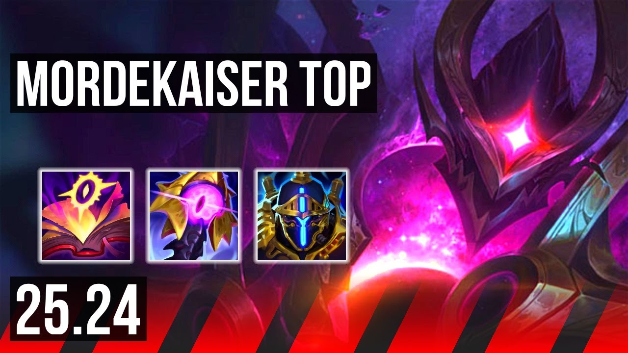 MORDEKAISER vs OLAF (TOP) | Perfect KDA: 16/0/6 | NA Master | 25.24