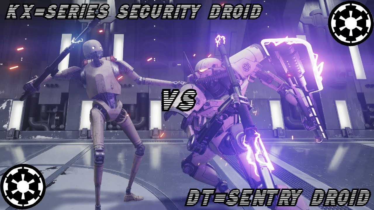 DT-Sentry Droid VS KX-Series Security Droid - Star Wars Jedi Survivor NPC Arena Battles