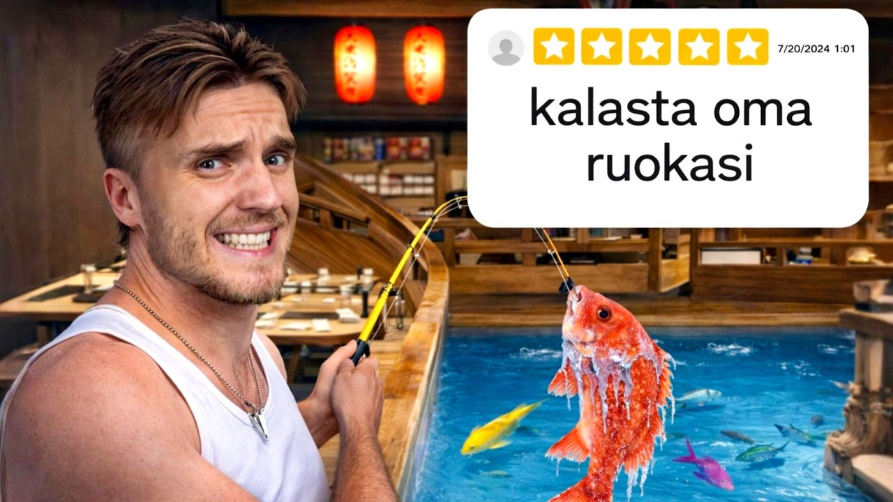 Testaan Ravintolaa Jossa KALASTETAAN Oma Ruoka