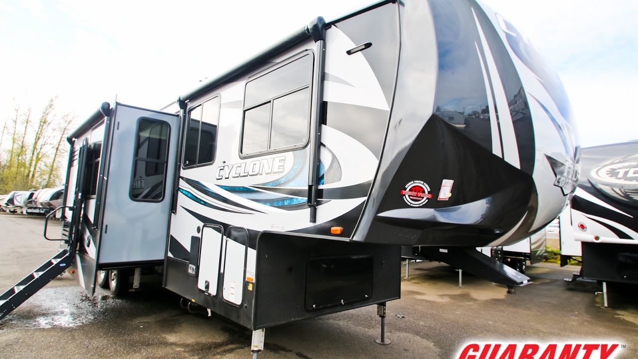 2017 Heartland Cyclone 3600 Toy Hauler Fifth Wheel Video Tour • Guaranty.com