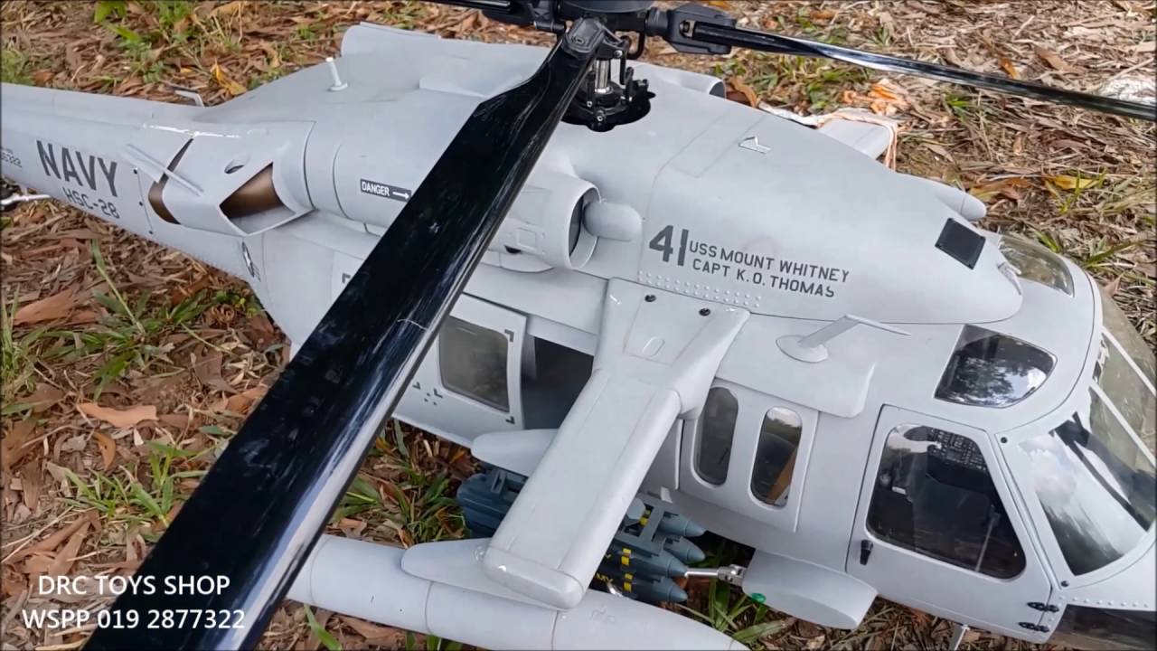 black hawk rc heli roban fuselage size 700 in action