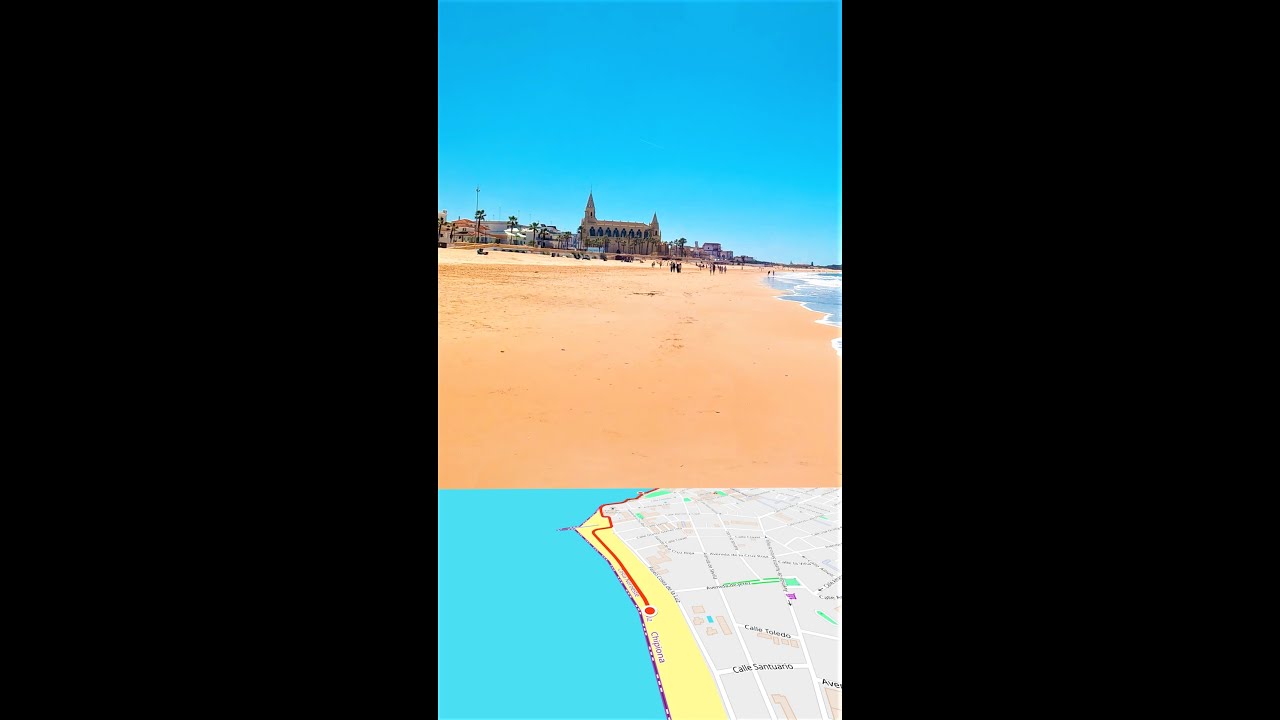 Chipiona, Spain. Walk and explore the city in 25 seconds!