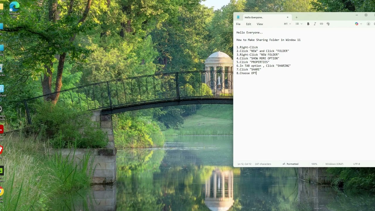 HOW TO CREATE FOLDER SHARING IN WINDOWS 11