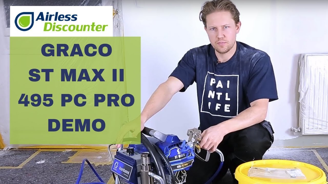 Graco ST MAX II 495 PC PRO Demonstration with Airless Discounter