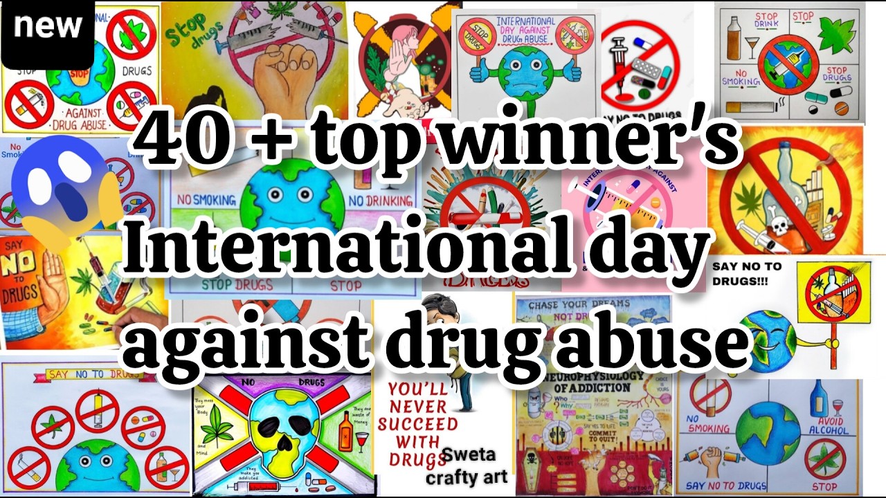International Day against Drug Abuse Drawing ideas |Say No To drugs poster drawing ideas |