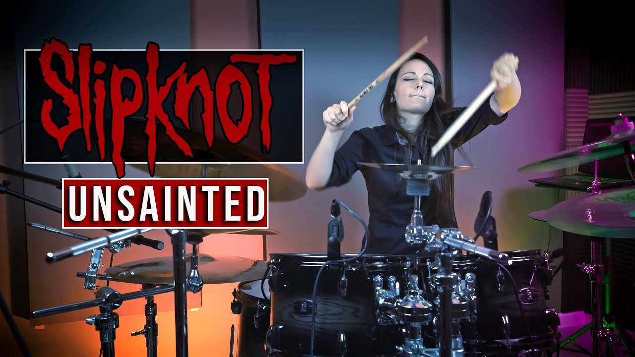 Slipknot - Unsainted with lyrics (drum cover by Tamara)