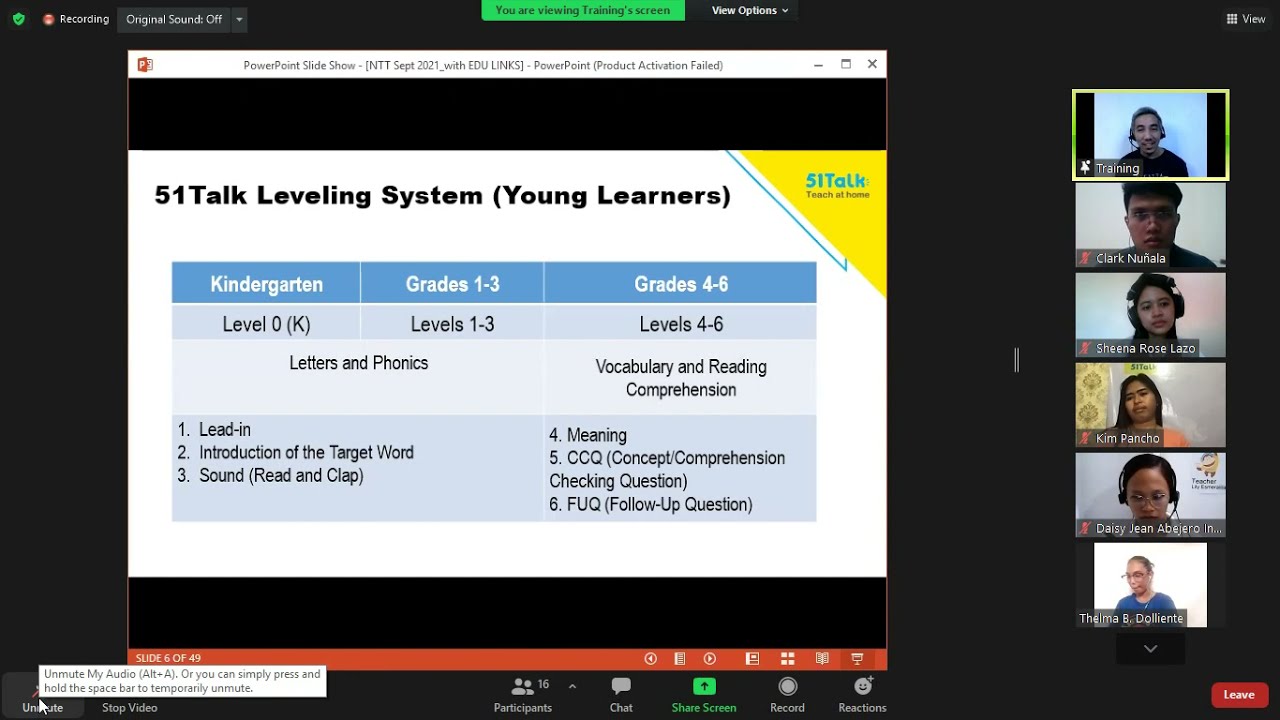 MY NEW TEACHER TRAINING (NTT) at 51TALK