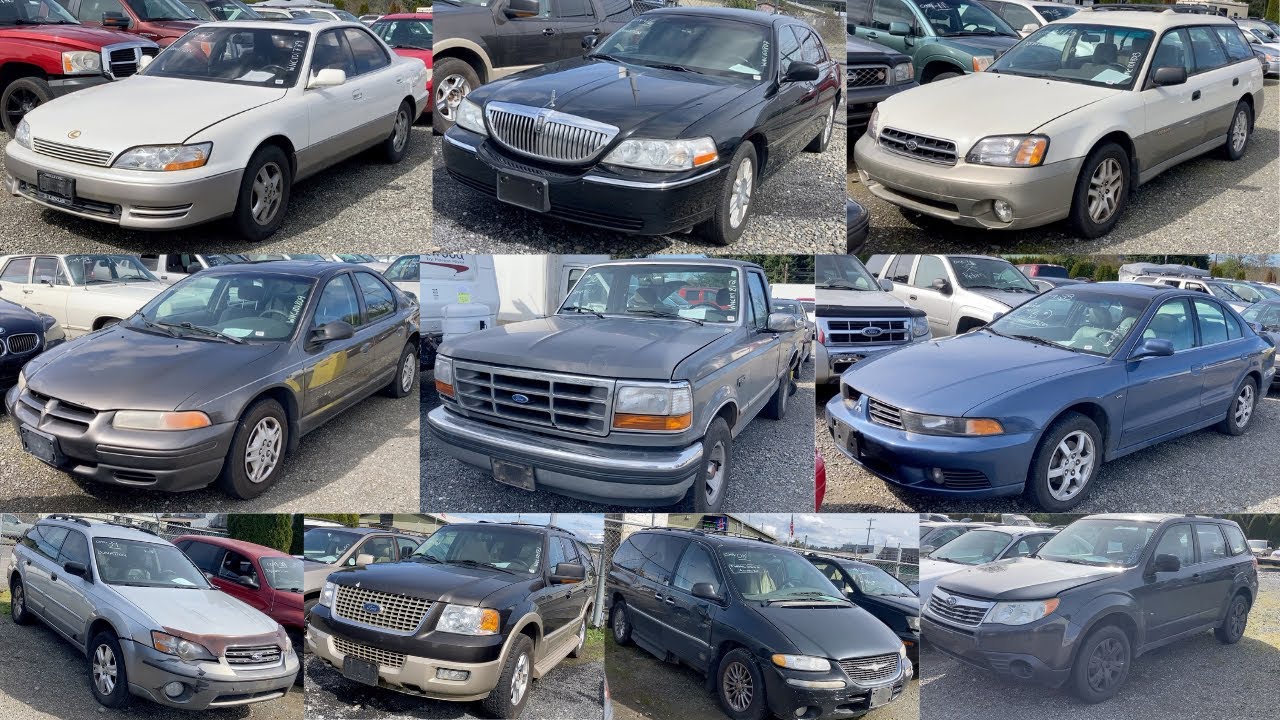 Walking The Auction: 1993 Lexus, Lincoln Town Car, Ford F150 Subarus, Mitsubishi Gallant and More!