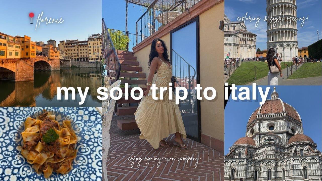 SOLO TRAVEL TO ITALY 🇮🇹 |my first trip alone, taking a pasta class, sightseeing, & self-discovery