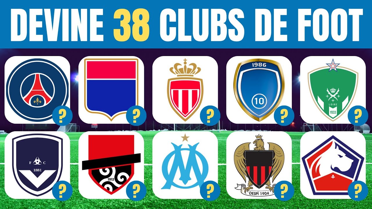 Devine 38 Clubs De Football Français en 3 Secondes Grâce À Leur Logo !😱⚽💥