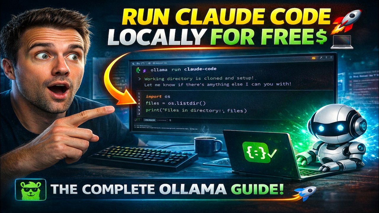 Запустите Claude Code локально БЕСПЛАТНО: Полное руководство по Ollama! 🚀💻