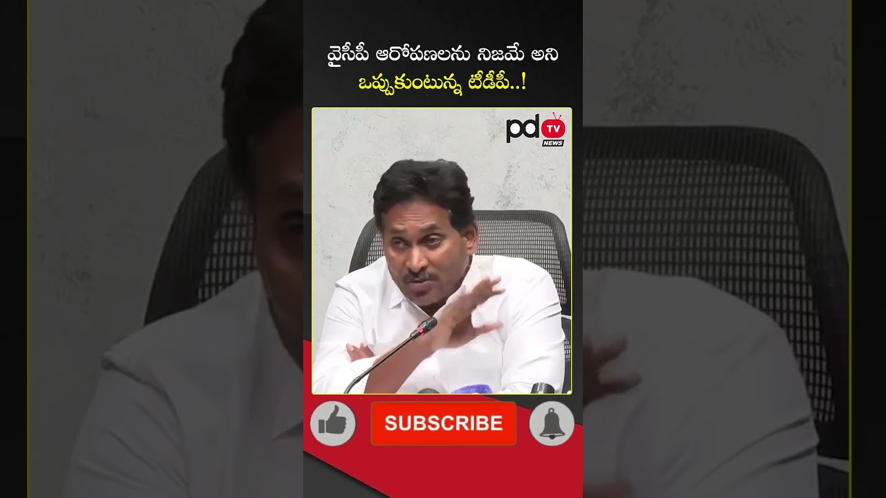 YS Jagan Comments On CM Chandrababu and Lokesh Speech in Assembly : #shorts #pdtvnews
