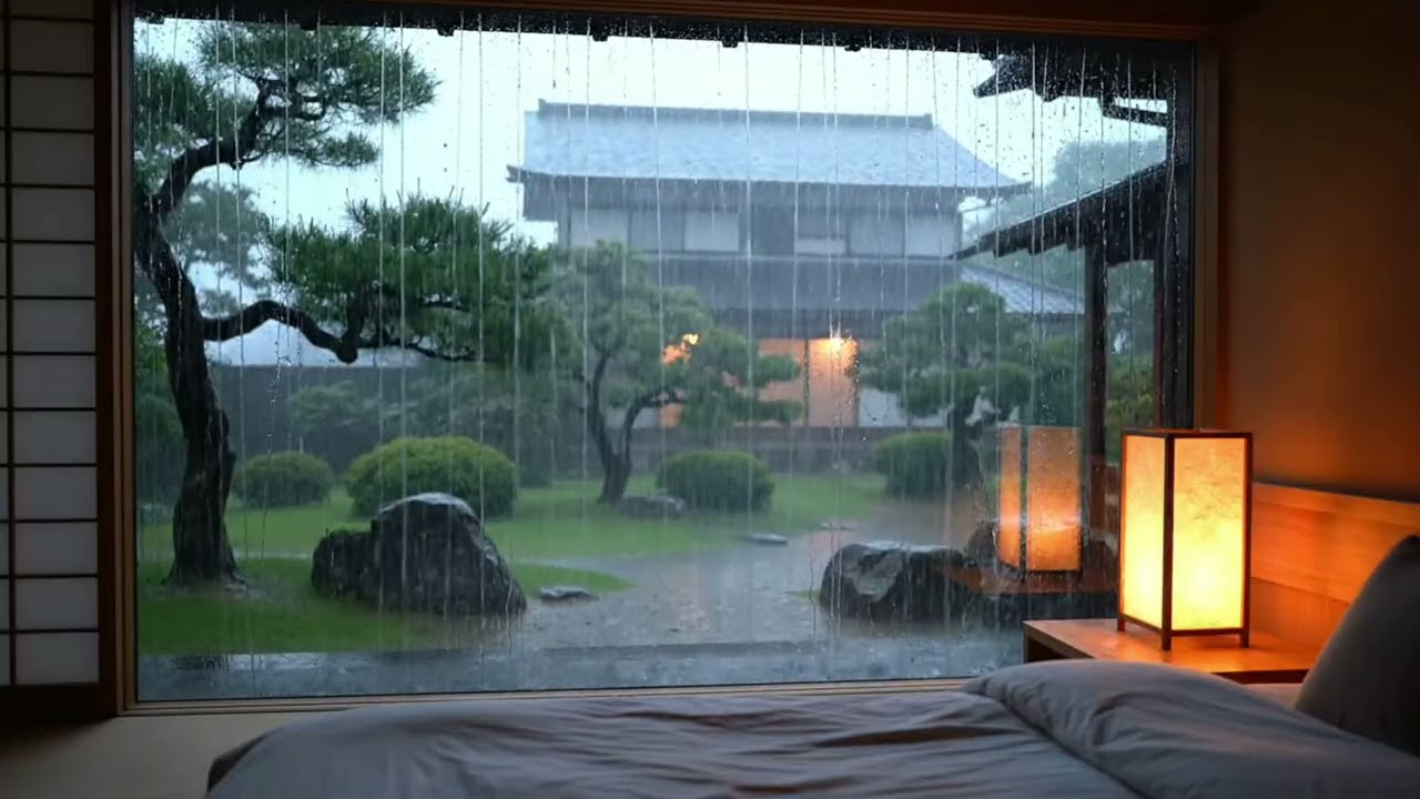 🌊 Gentle Rainstorm & Ambient Music – Deep Sleep in 5 Minutes