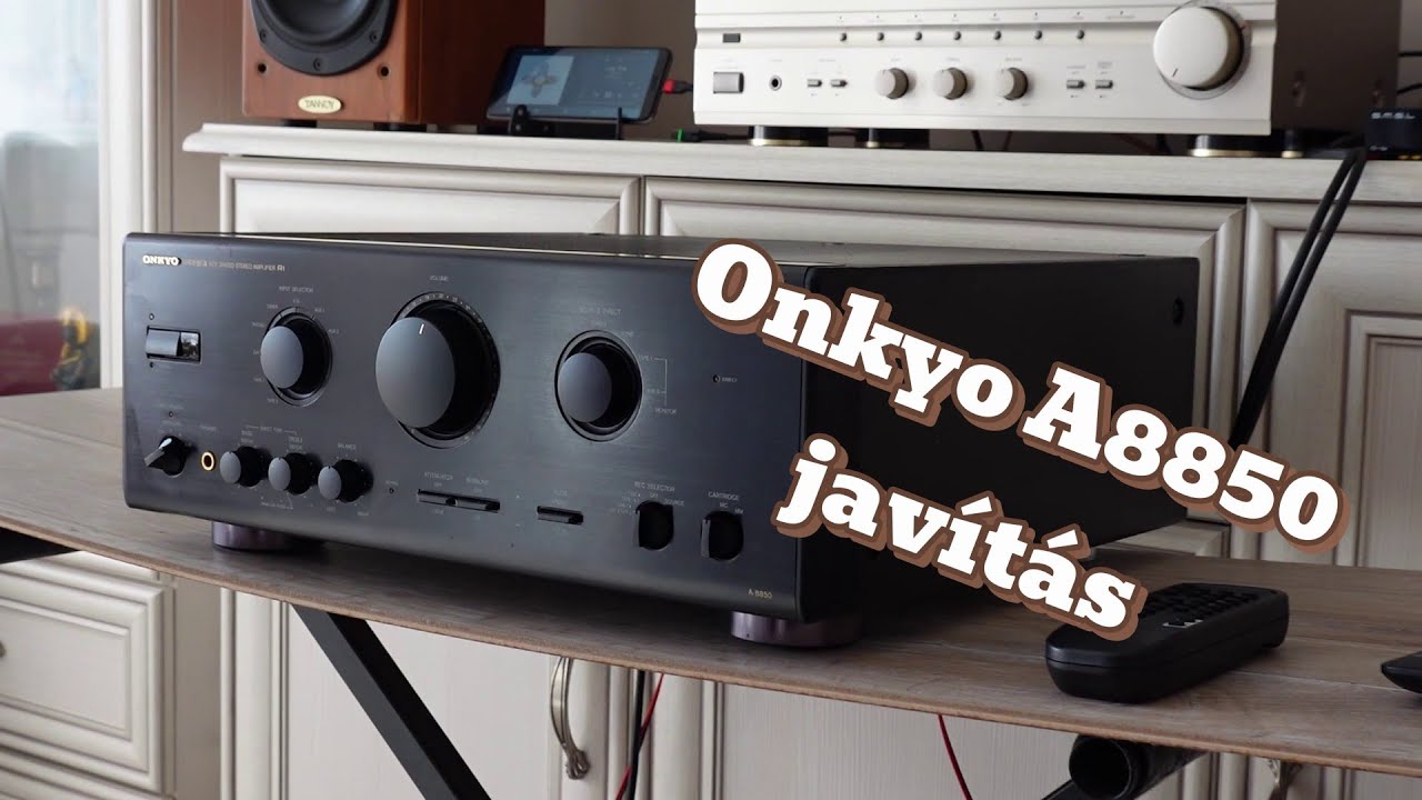 Onkyo A8850 erősítő javítás (jó buli lehetett...)
