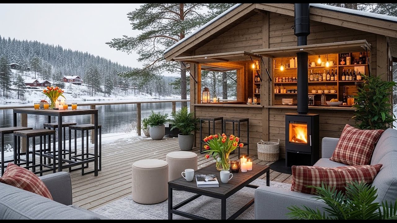 Productivity & Focus Chilly February Winter Morning ☕ Slow Snow &