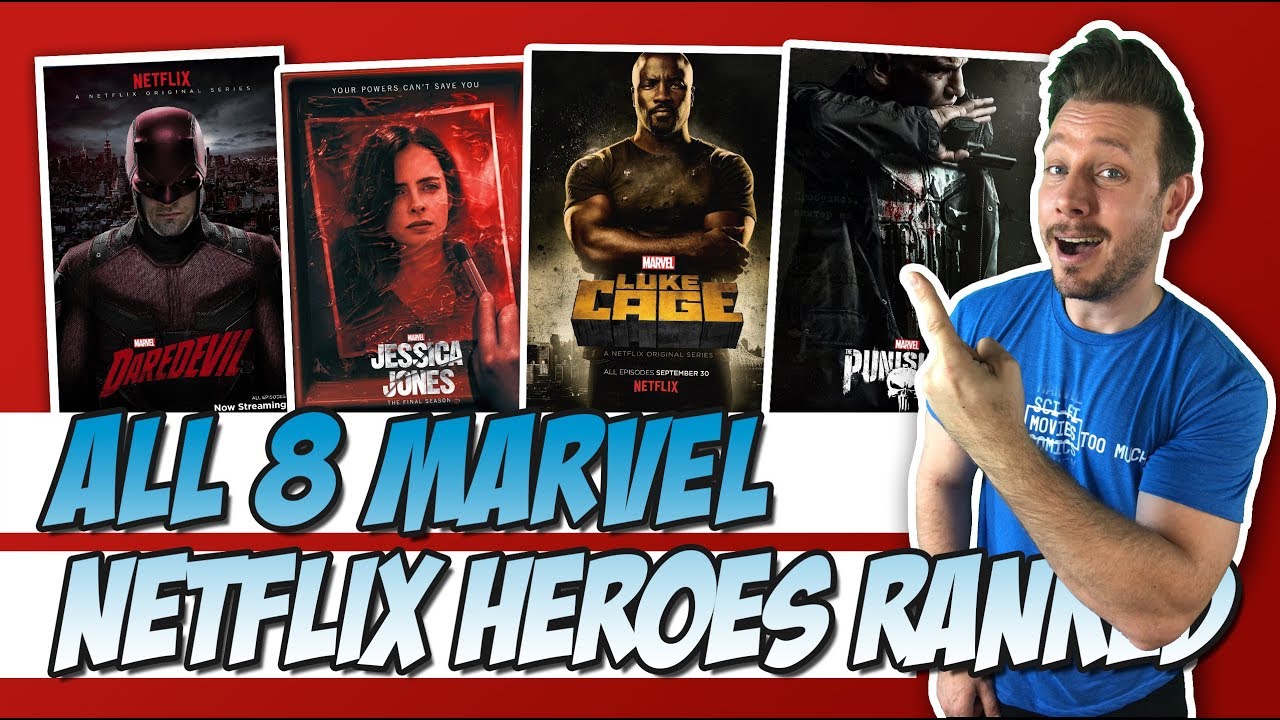 All 8 Marvel Netflix Heroes Ranked! (Daredevil to Jessica Jones to The Punisher)