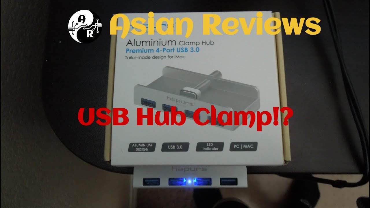 Desk Mounted USB Hub! - Hapurs 4 Ports USB 3.0 Hub Review