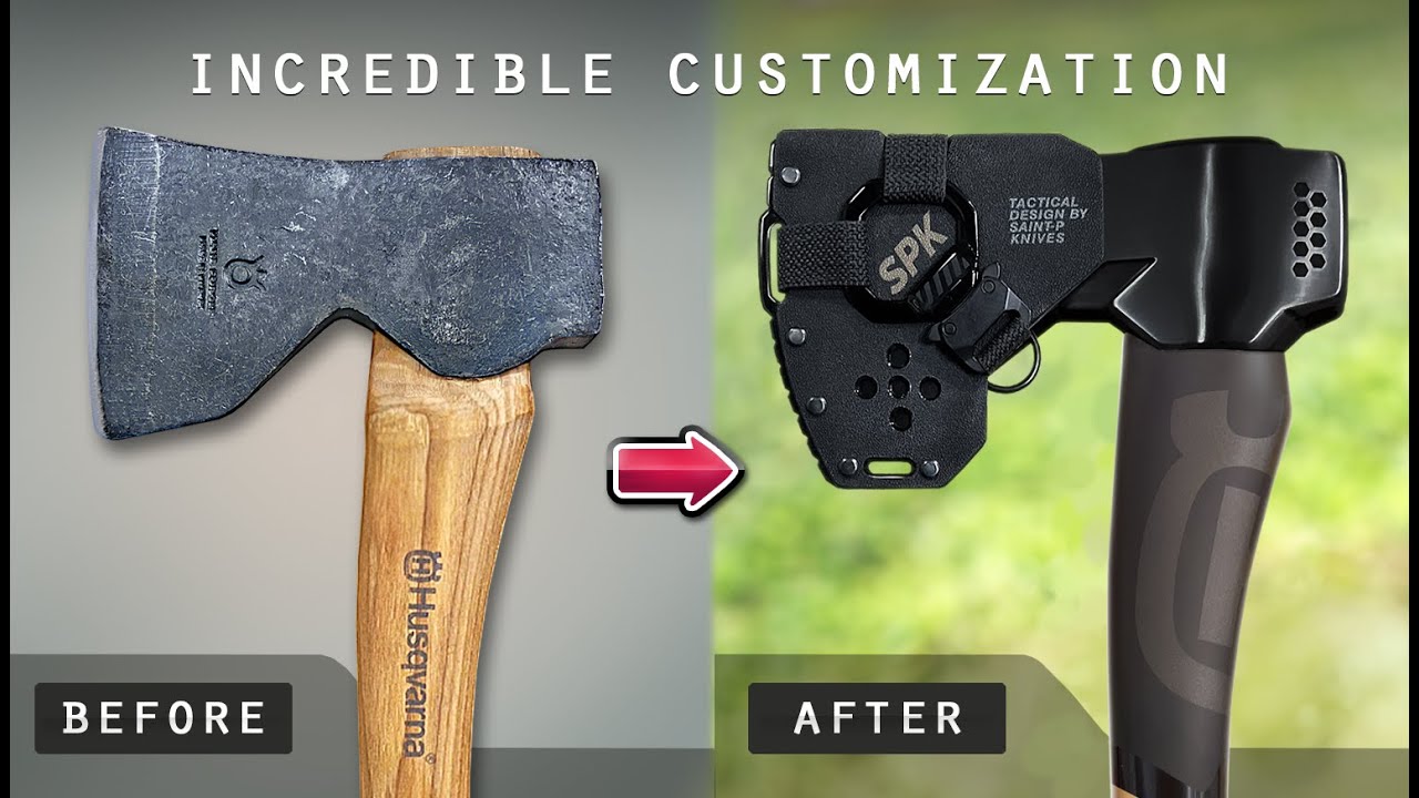 Incredible customization Husqvarna Carpenter axe