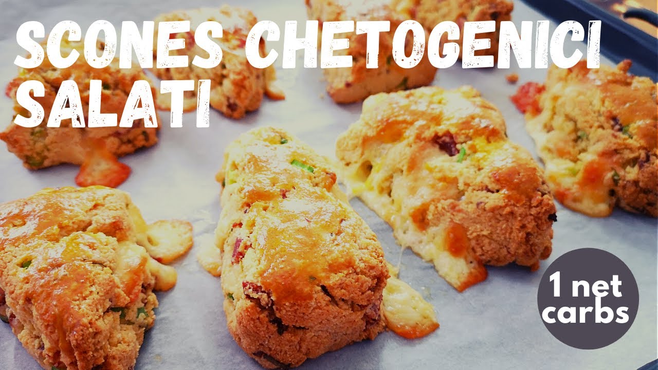 🥓🍓🥑 SCONES CHETOGENICI CON PANCETTA CHEDDAR ED ERBA CIPOLLINA | LOW-CARB  | SENZA ZUCCHERO/GLUTINE