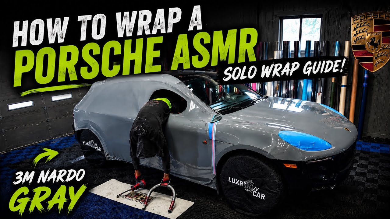 Porsche ASMR Solo Wrap Guide! (3M Nardo Gray)