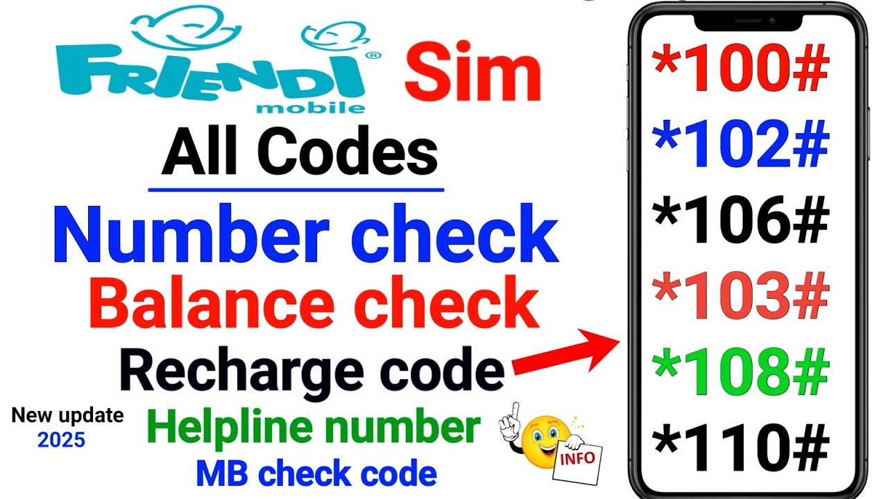 Friendi sim number check | Friendi sim all code | Virgin sim all code | Friendi sim balance check