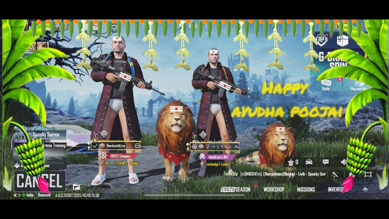 🔴 HAPPY AYUDHA POOJAI Bgmi Tamil Gaming Random Is Live