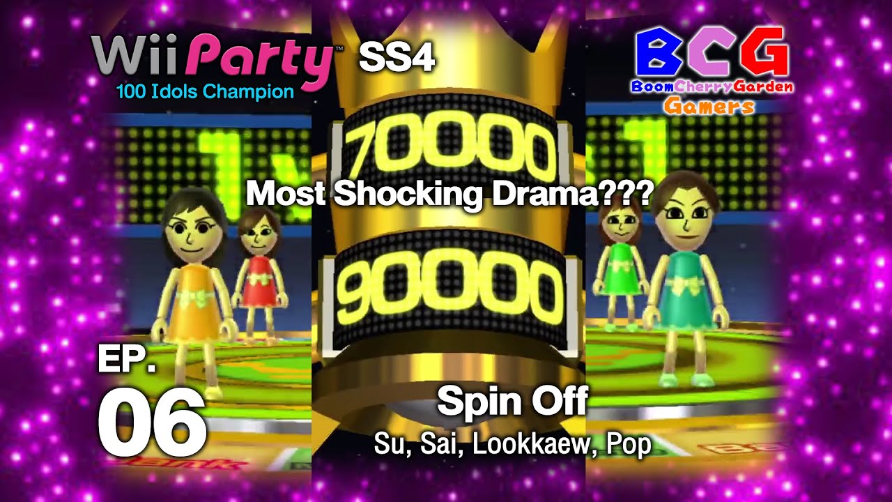 Wii Party 100 Idols Champion SS4 Ep 06 Spin Off Round 1 Game 06-4 Players