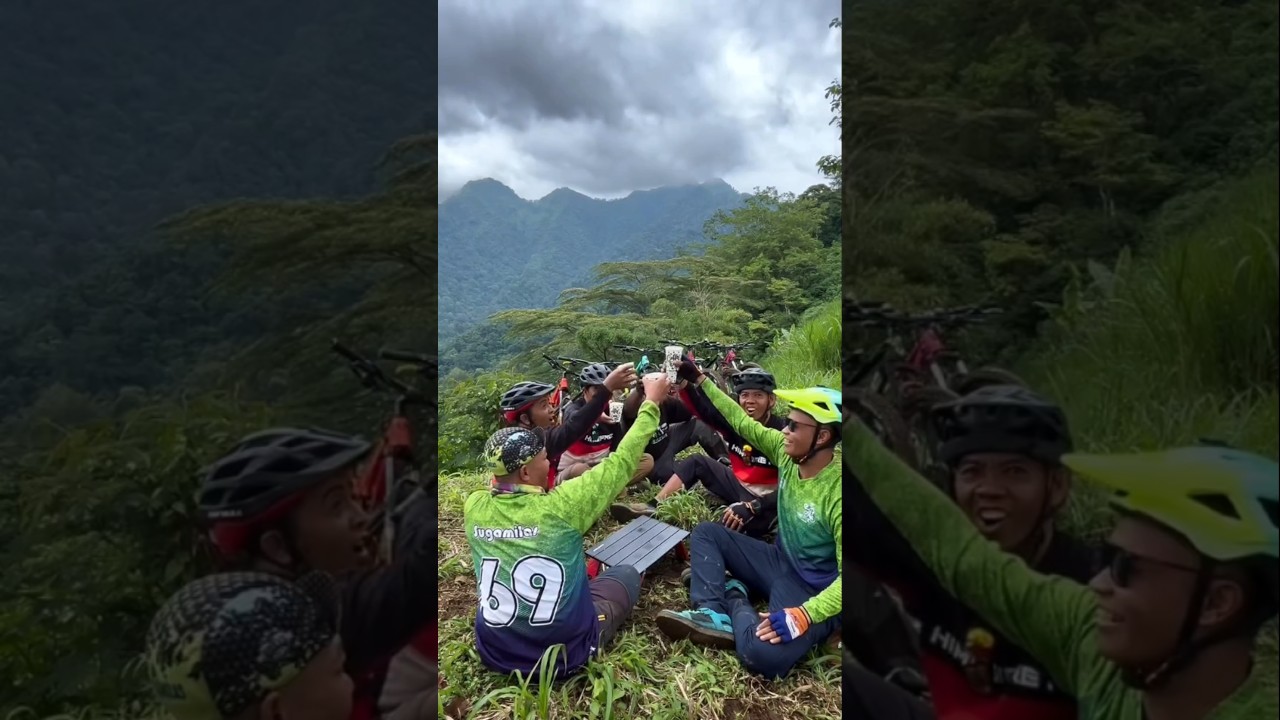 ManCook Beef Slice Burger + Milo at Taji Lereng Bromo #cooking #mtb #gowes
