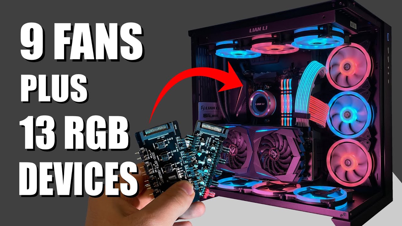 Как установить фан-хаб + Как установить адресуемый RGB-хаб
