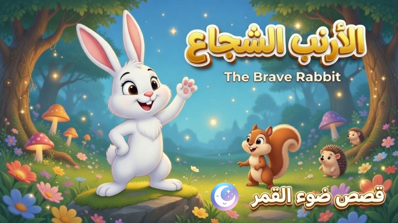 قصة الأرنب الشجاع 🐰💙 | قصص أطفال قبل النوم | تعلم الشجاعة
