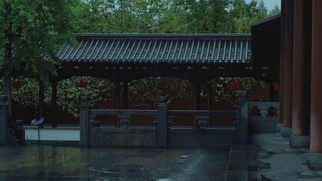 【白噪音】超級助眠雨聲 I 杭州錢王祠