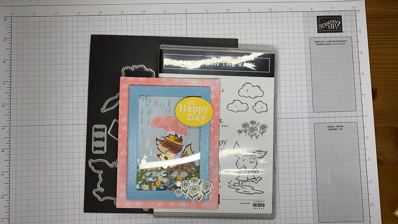 Stampin&rsquo; Up! Playing In The Rain Shaker Card Tutorial