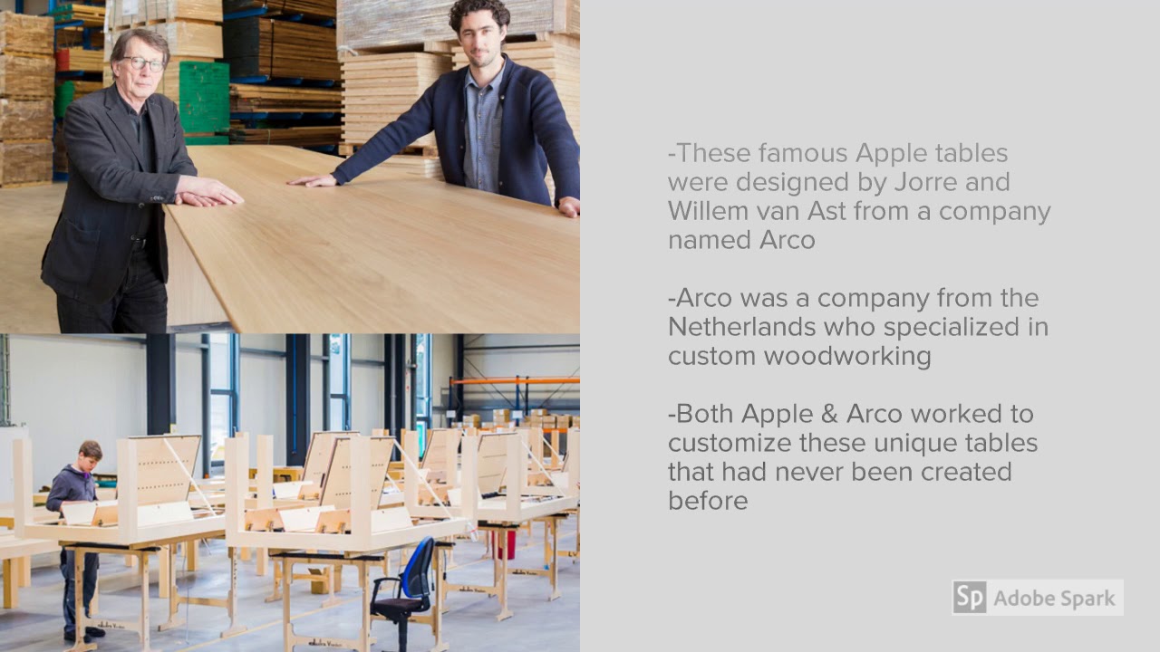 Interior Tables at Apple