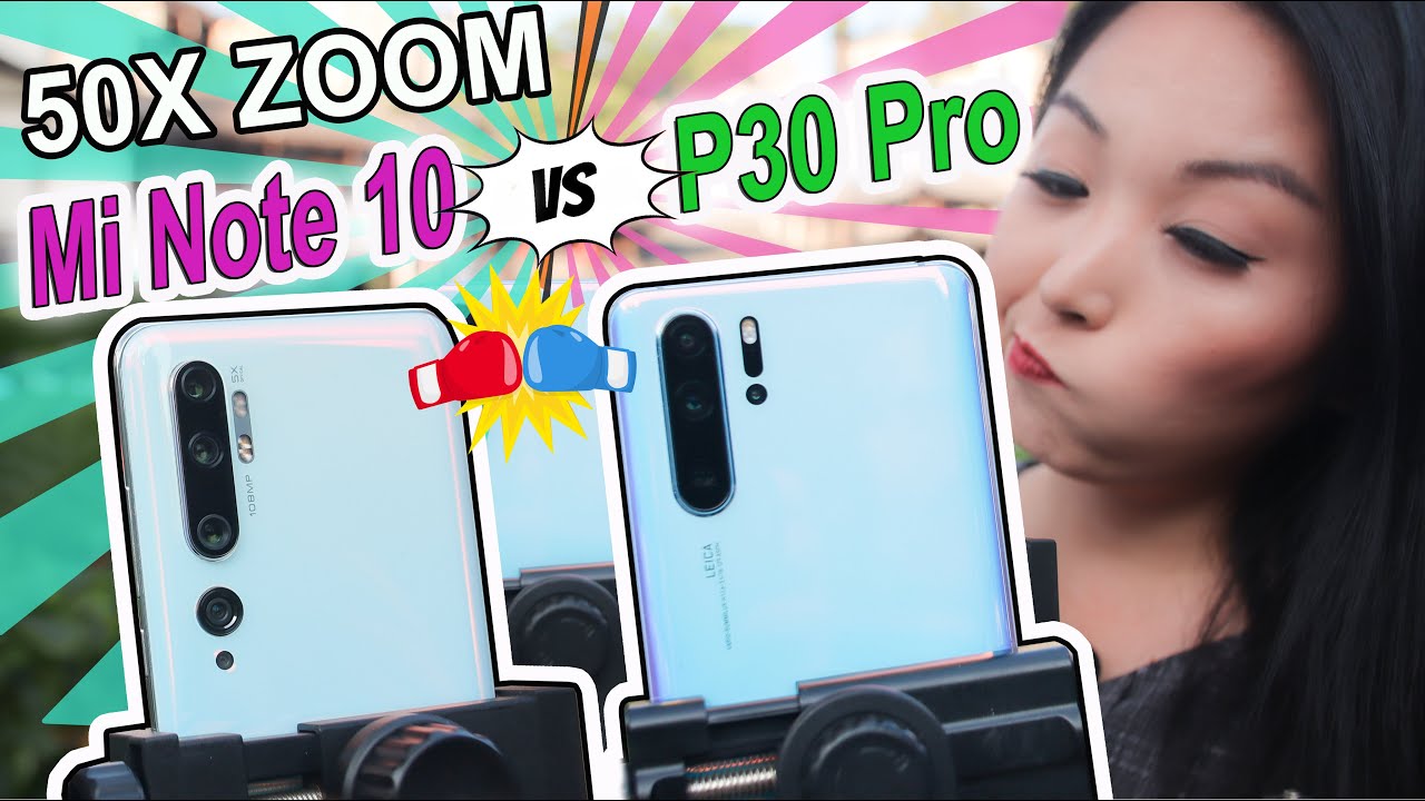 QUAL é MELHOR? R$1,850 VS R$2,900 Xiaomi Mi NOTE 10 vs Huawei P30 Pro ZOOM 50X