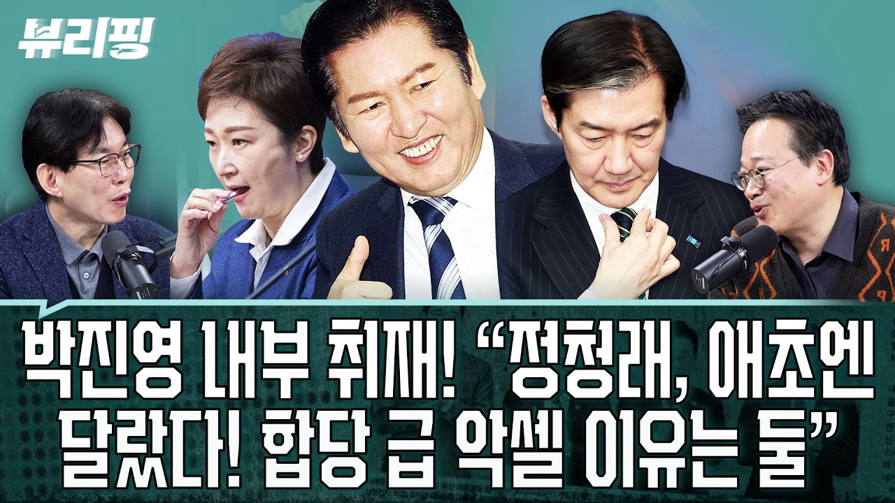 합당 갈등 일단락! 정청래 리더십 전망은? 박진영, 애정어린 ‘내부 분석’(권태호,하어영,박진영)ㅣ뷰리핑 0211 클립2