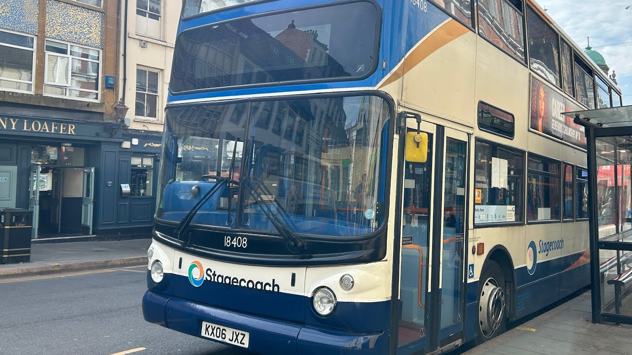 Route Visual! Stagecoach Midlands 18408 (KX06 JXZ) Route 15 From Berrywood Road To Northampton