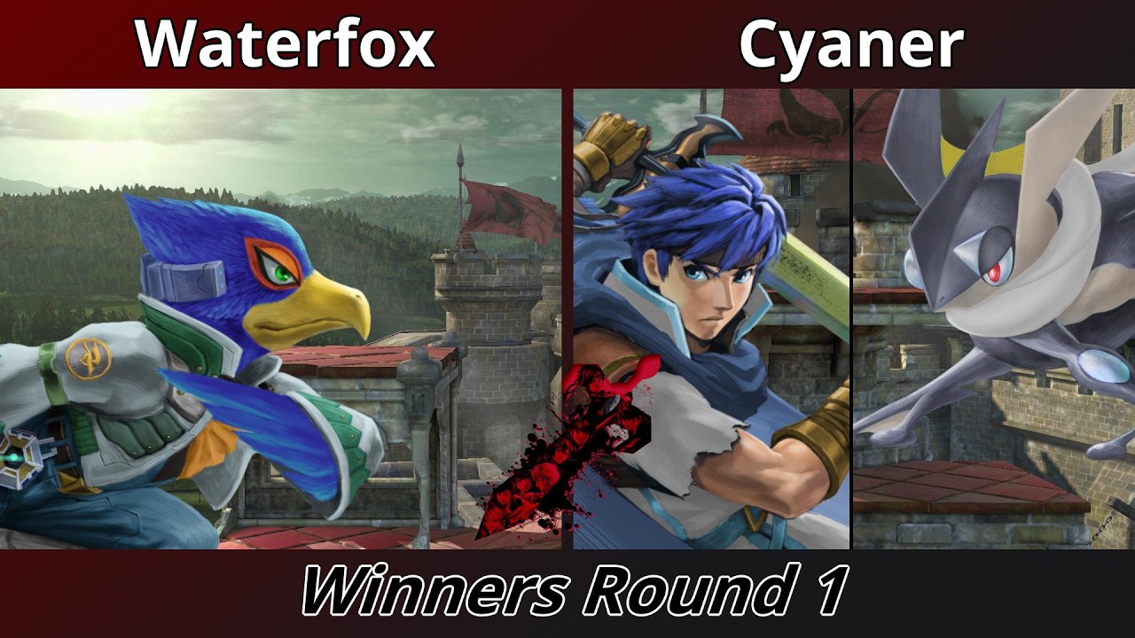 Castle Siege 109 - Winners Round 1 - Waterfox (Falco) vs Cyaner (Ike, Greninja)