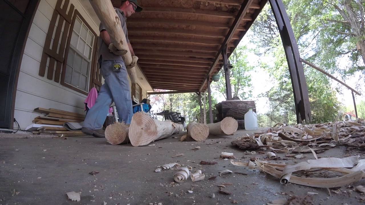 Hillbilly porch posts
