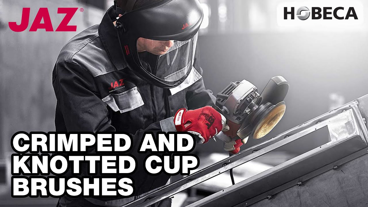 JAZ Cup Brushes | Crimped & Knotted Wire Brushes for Surface Preparation @HobecaNZ