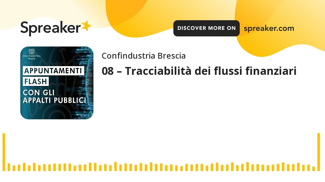 08 &ndash; Tracciabilit&agrave; dei flussi finanziari