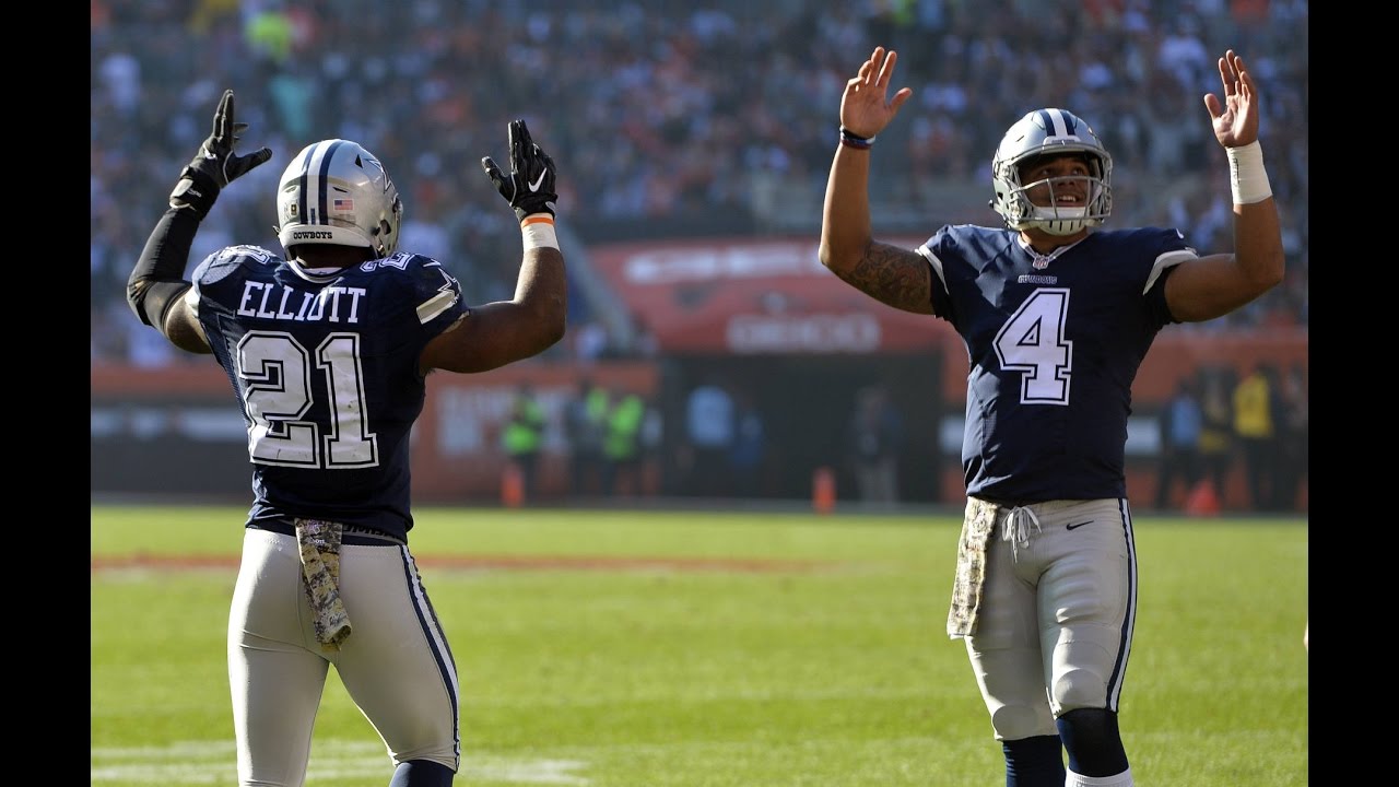 Ezekiel Elliott vs Browns (NFL Week 9 - 2016) - 97 Yards + 2 TDs! | NFL Highlights HD