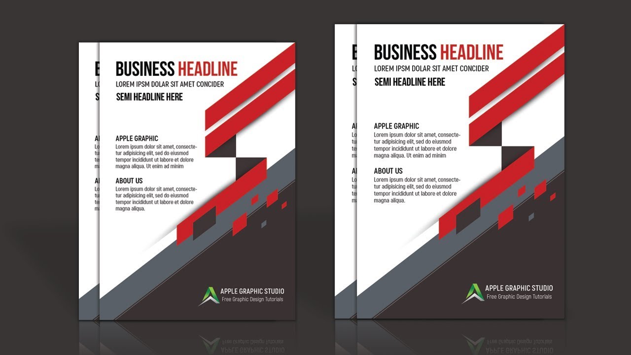Company Profile Template Design - Photoshop Tutorial